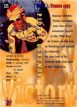 1997 Eurostar Tour de France #121 Piotre Ugrumov Back
